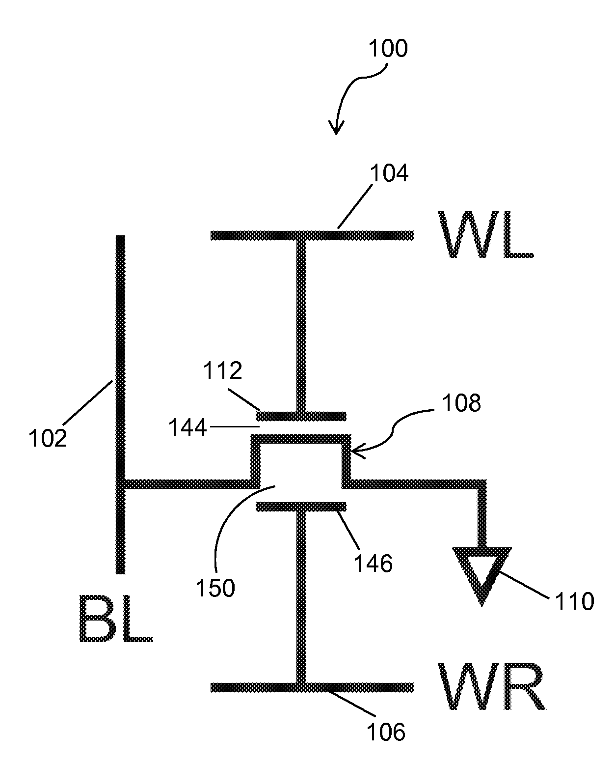 Single transistor random access memory using ion storage in two-dimensional crystals