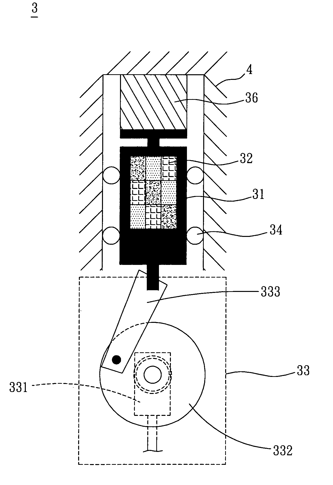 Light-splitting device with one-dimension of movement