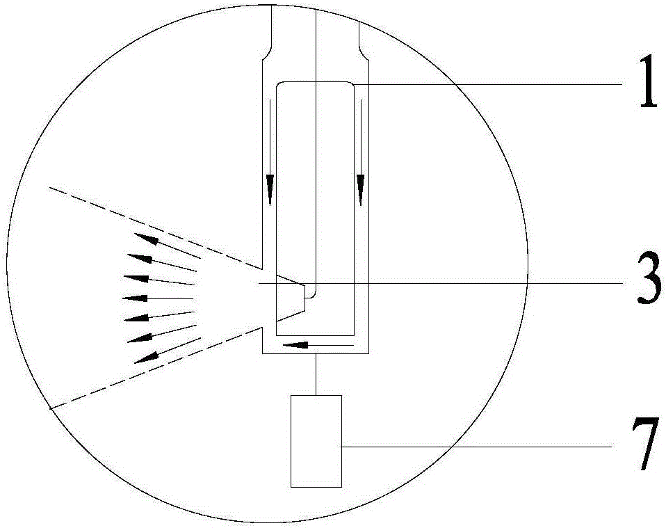 High temperature blast hole temperature measuring device and high temperature blast hole temperature measuring method