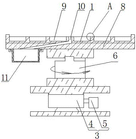 Crystal grain screening device