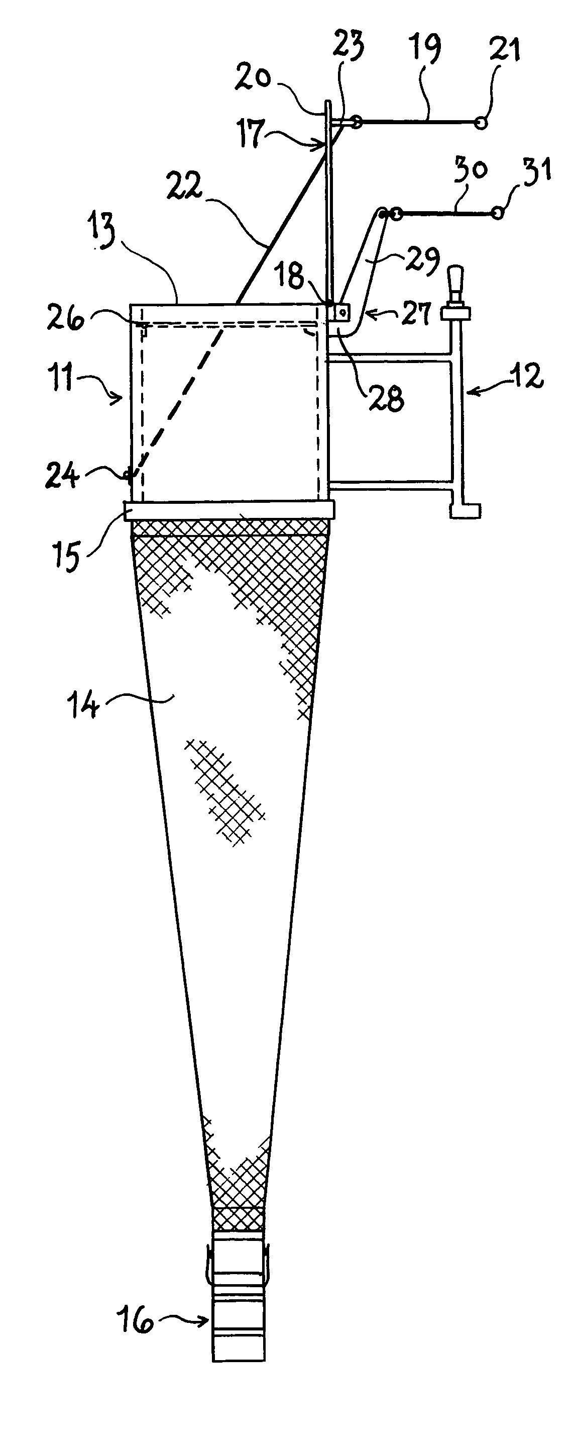 Arrangement for plankton net