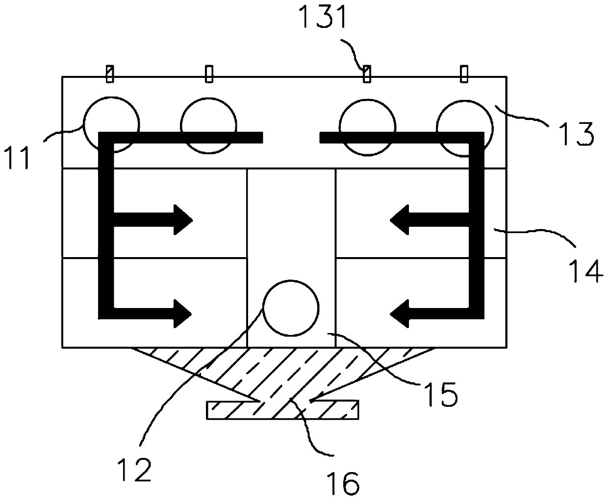 Exhaust and scavenging system of two-stroke diesel engine