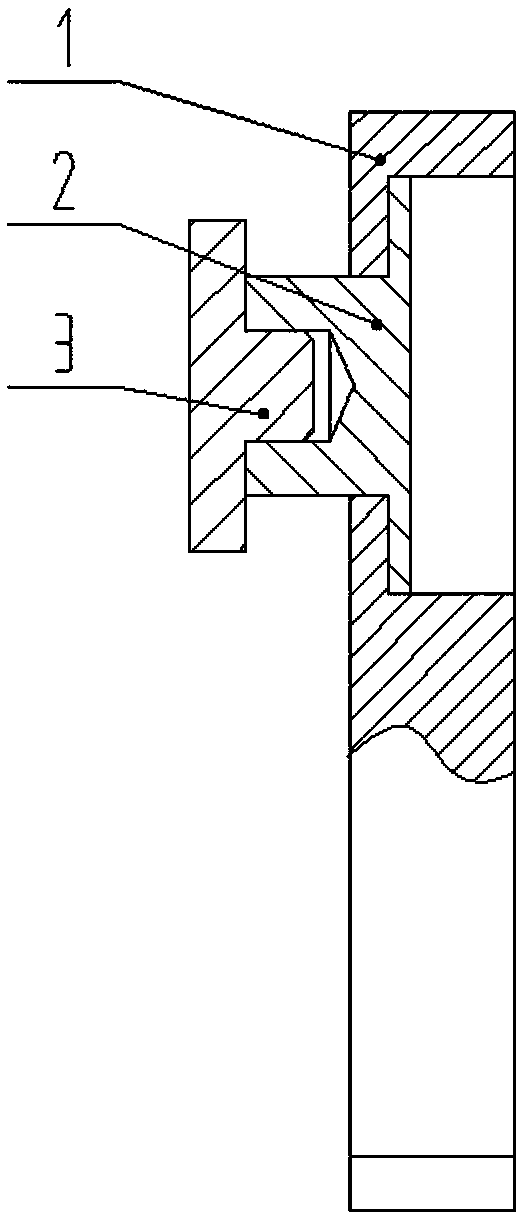 Adhesive flow testing device and testing method