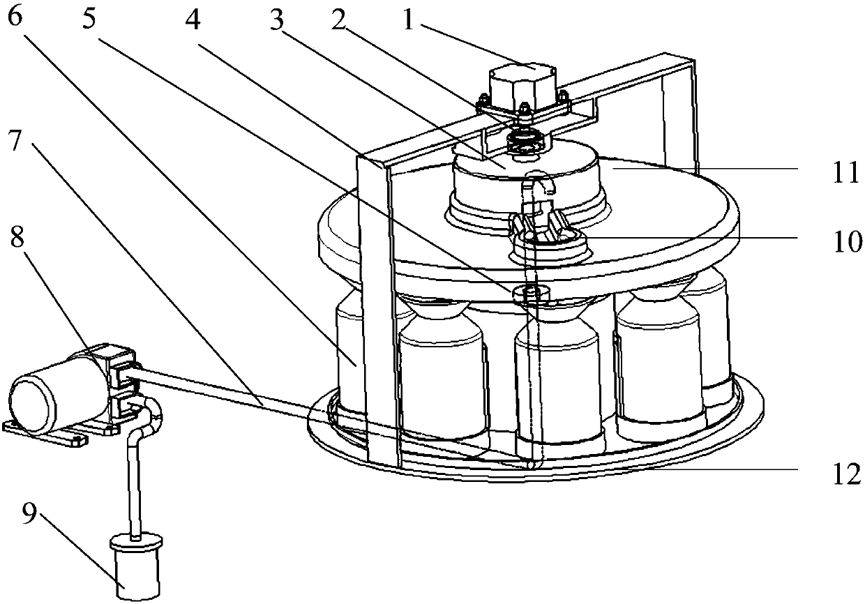 Unmanned aerial vehicle device for automatic water sampling and sampling method