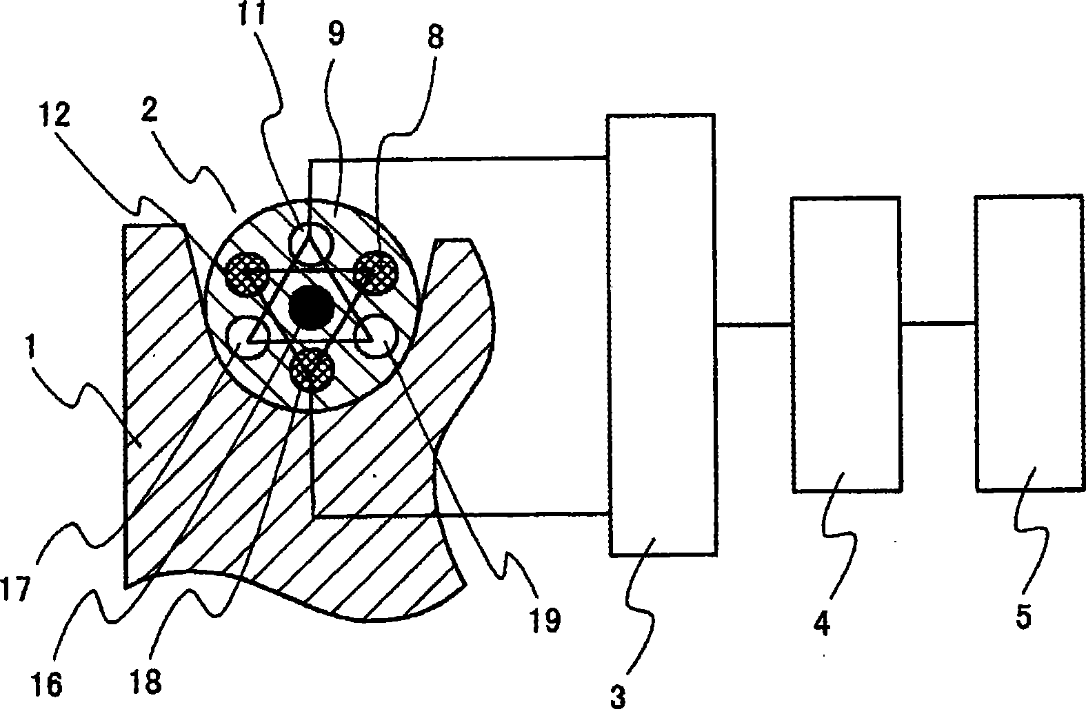 Wire rope inspection instrument for elevator