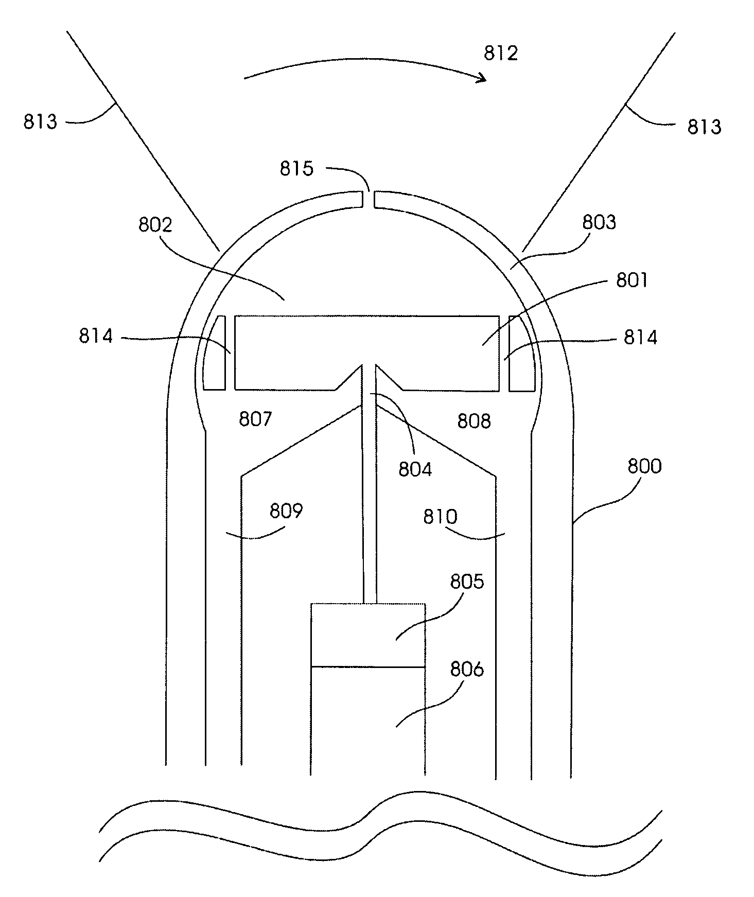 Extended, ultrasound real time 3D image probe for insertion into the body