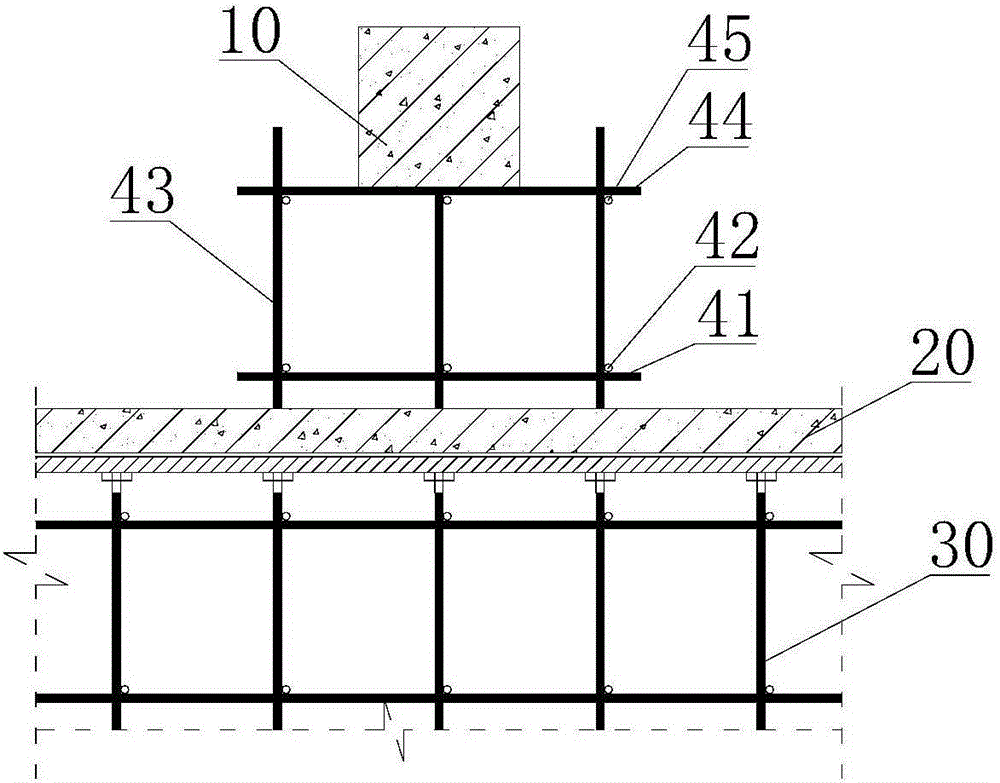 Inner support wire sawing, lossless cutting and disassembling structure and construction method thereof