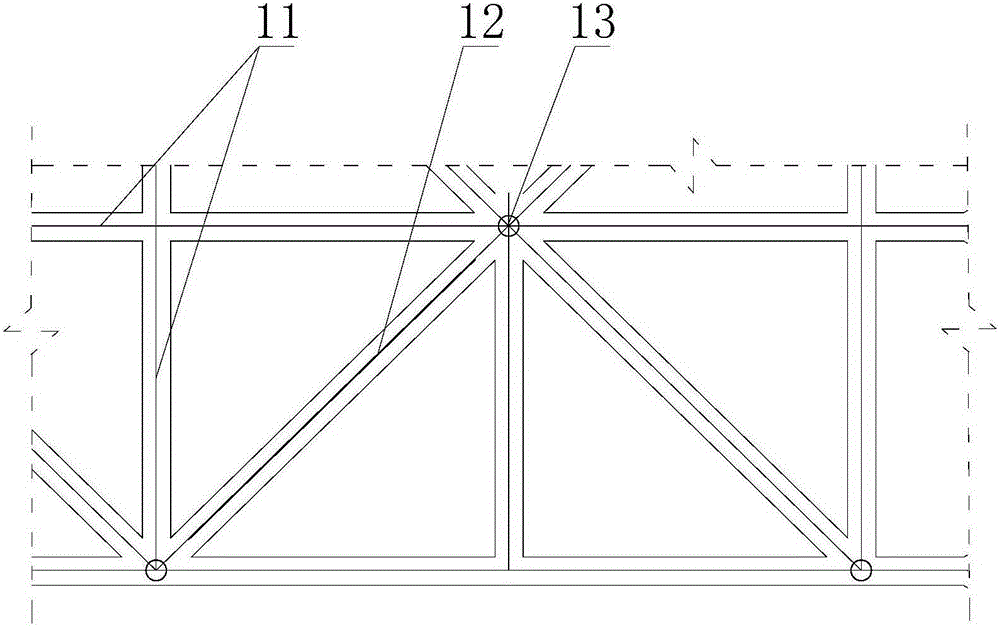 Inner support wire sawing, lossless cutting and disassembling structure and construction method thereof