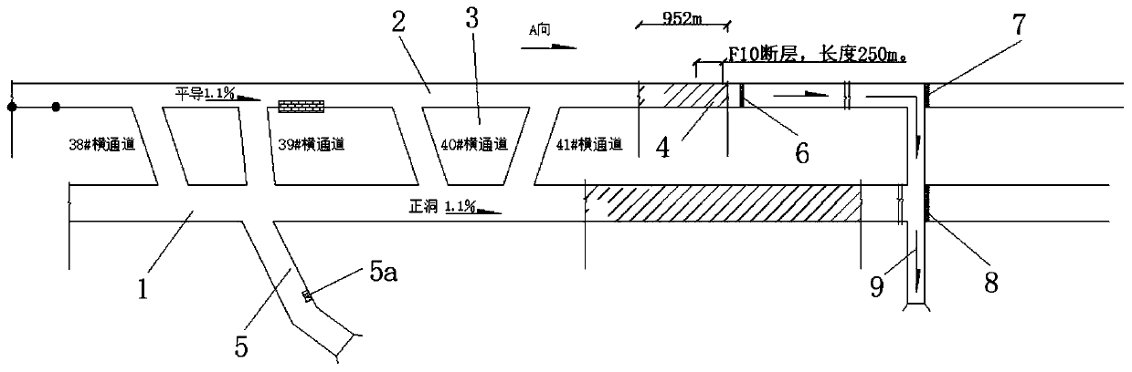 Water drain structure of deep-buried water-rich fractured zone long-distance tunnel