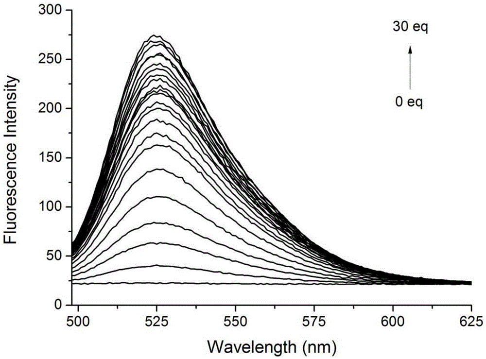 Gold ion probe and its preparation method and application