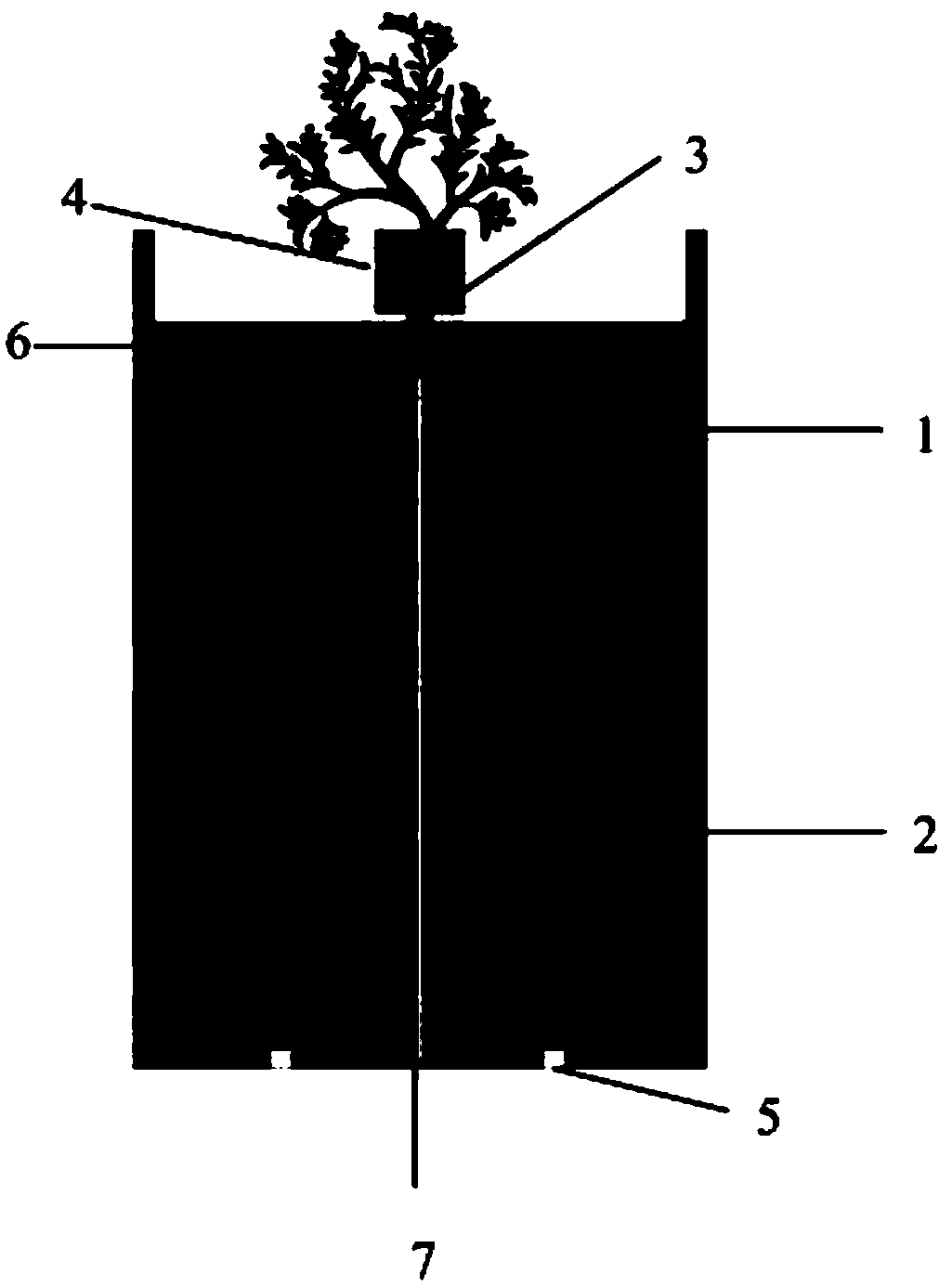 Device used for plant root-dividing soil cultivation and application of device