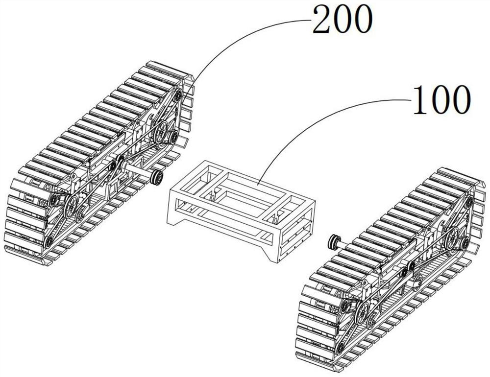 A method for deformation and heightening of crawler chassis