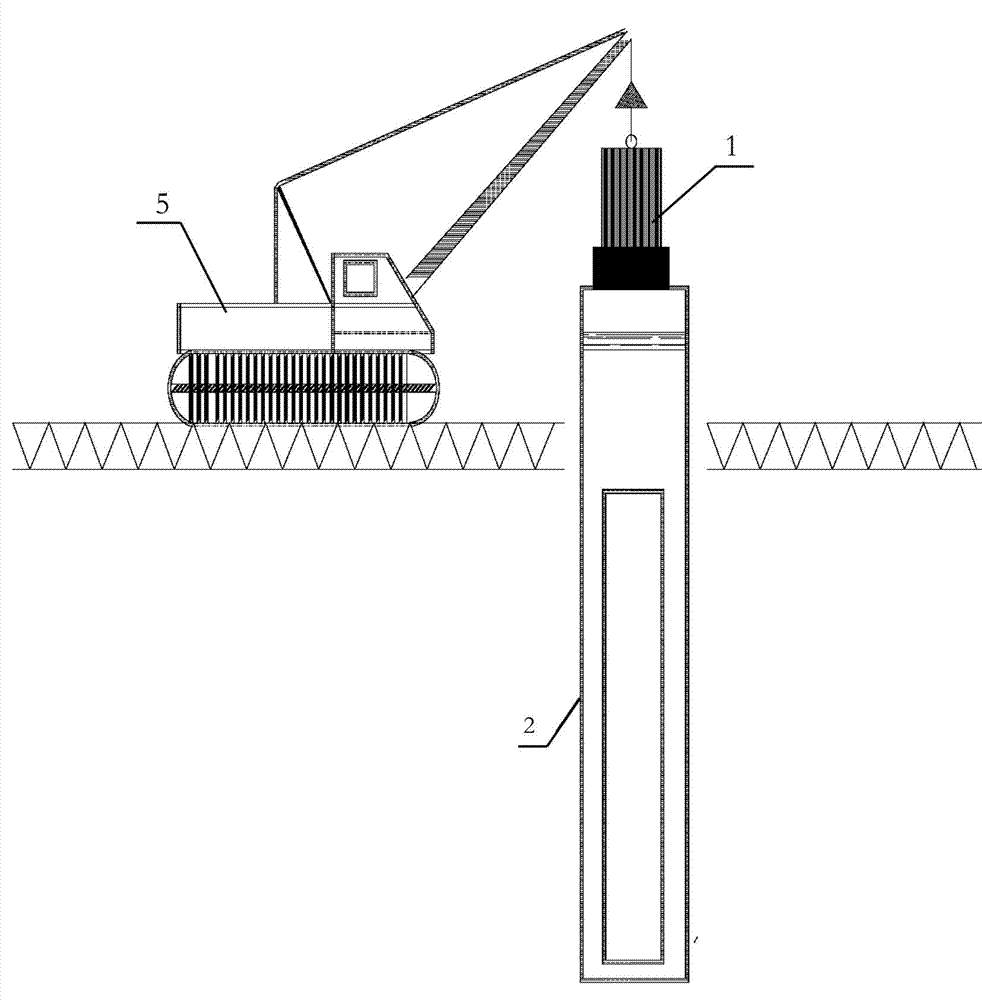 Pile extracting construction method