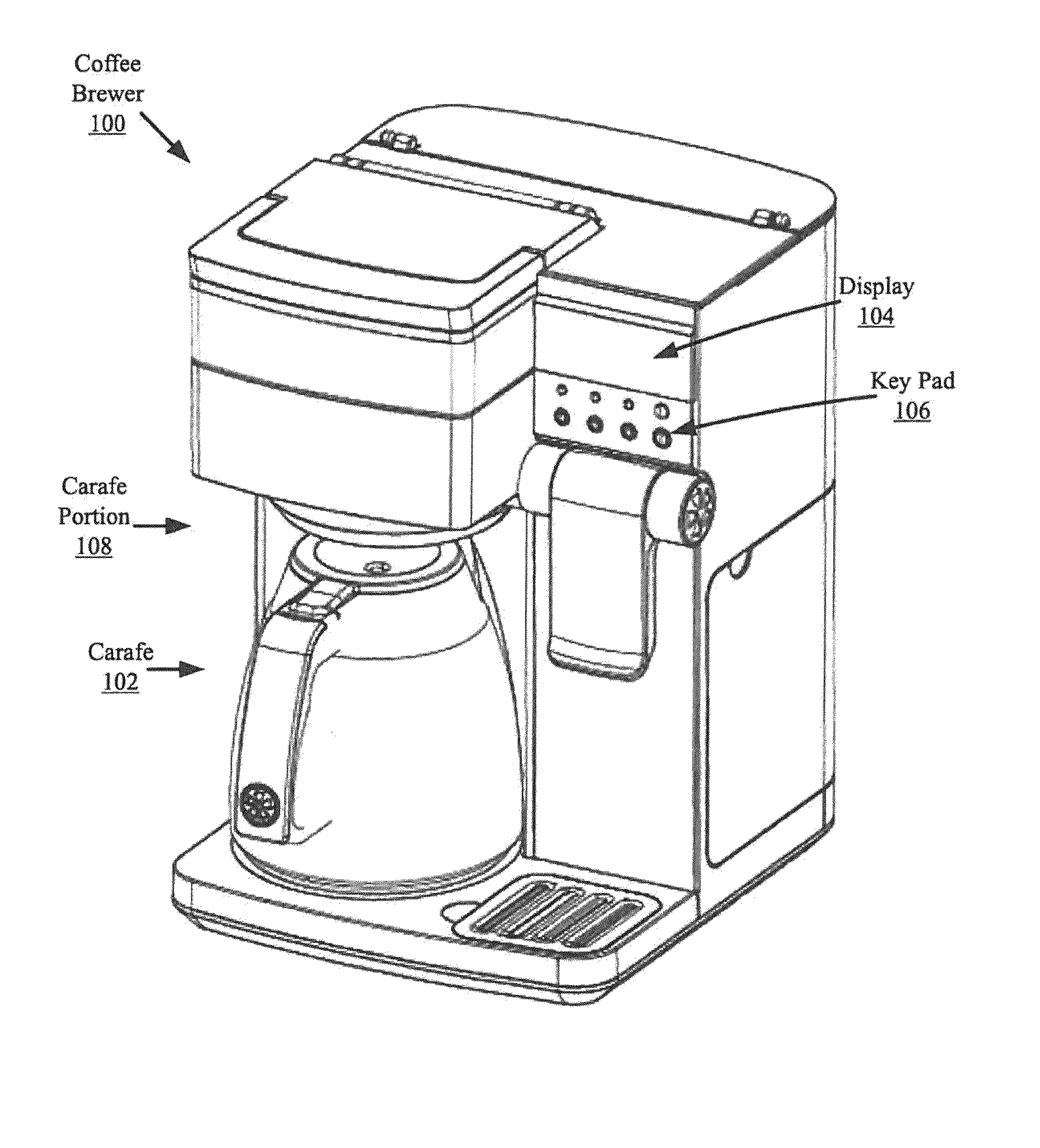 Hot beverage brewer for multiple volumes