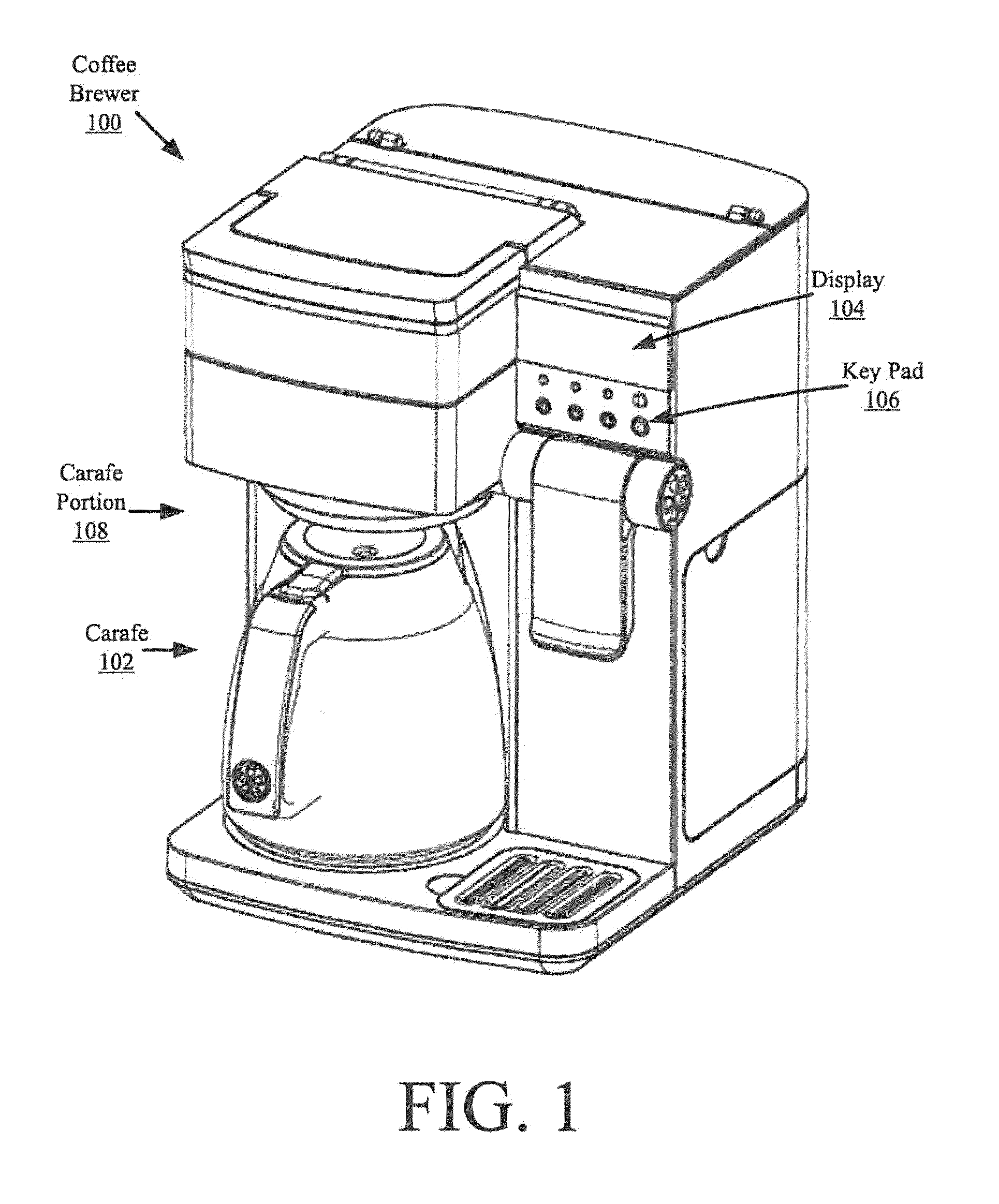 Hot beverage brewer for multiple volumes