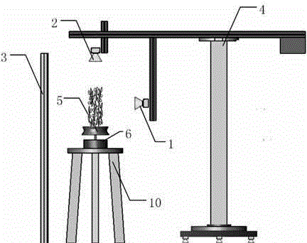 Swing-arm-type facility crop biomass multi-sensing detection device and swing-arm-type facility crop biomass multi-sensing detection method