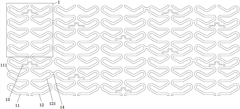 Complex support rib vascular stent