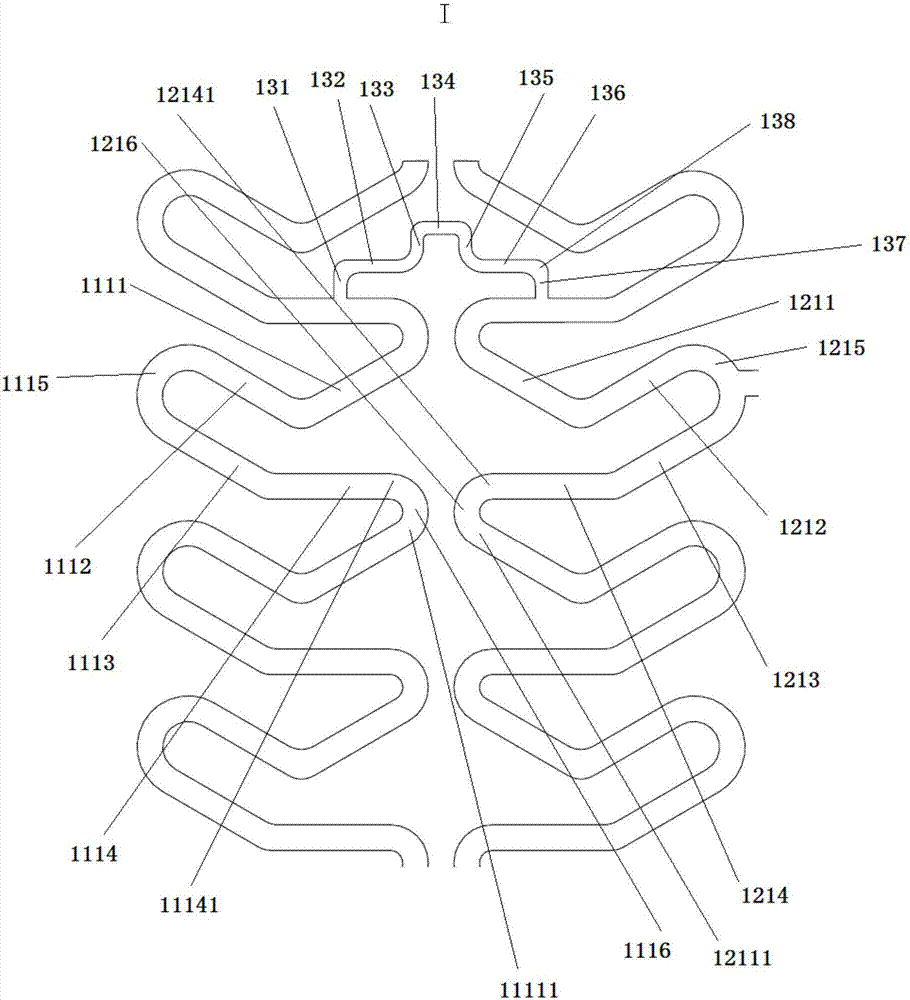 Complex support rib vascular stent