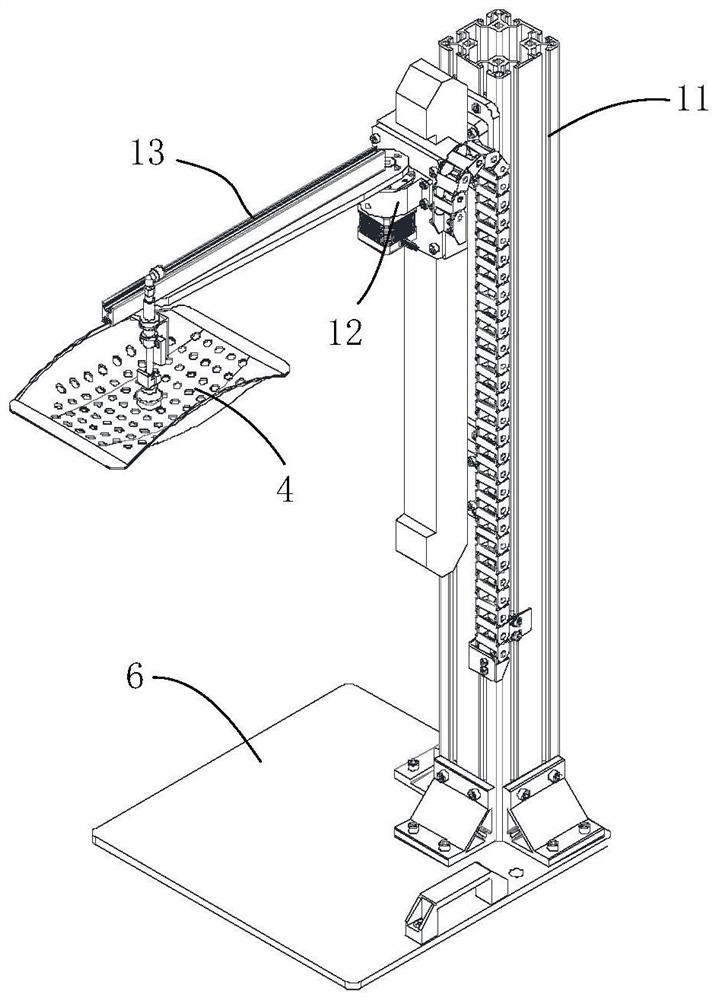 Food container transfer device and transfer method