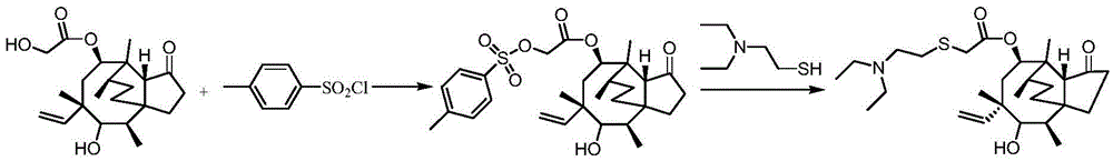 One-pot method for synthesizing tiamulin