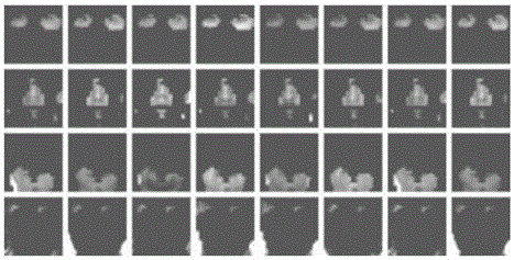 Smiling face synthesis method based on segment-type sparse component analysis model