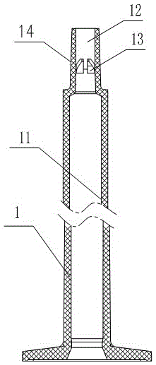 Rubber plug locking type auto-destruct syringe