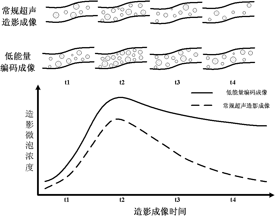 Ultrasonic control release and monitor imaging method for medicament-carried contrast microbubbles and microbubble breakage evaluation method