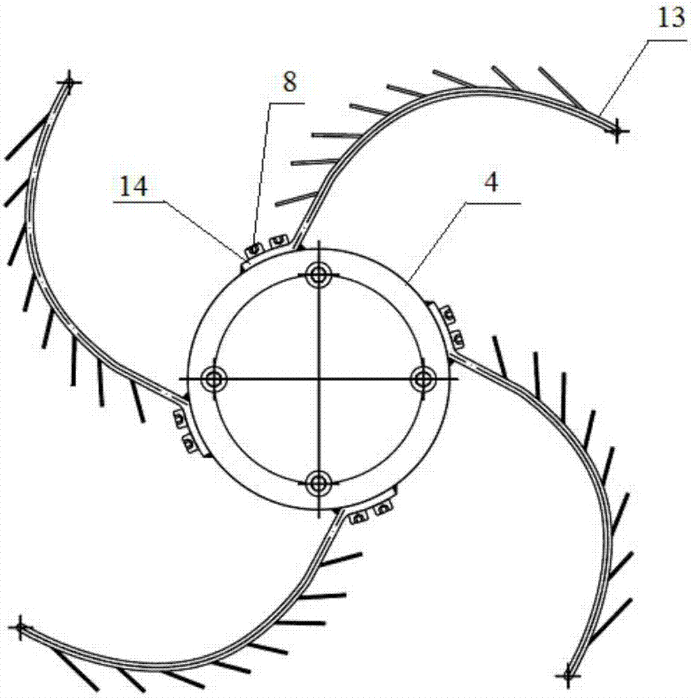 Pressure-driven impulse type pipeline washing brush