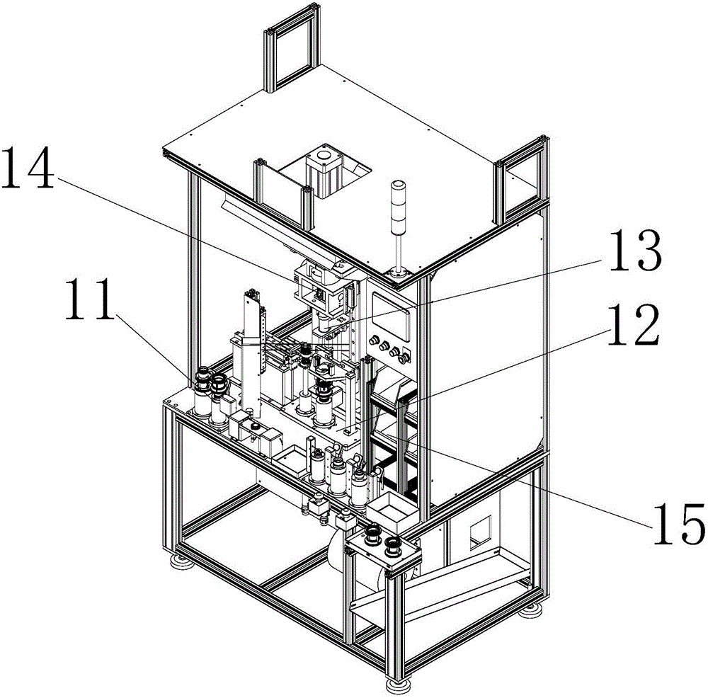 Assembly test line for gear-shifting assistance air cylinders and assembly test method