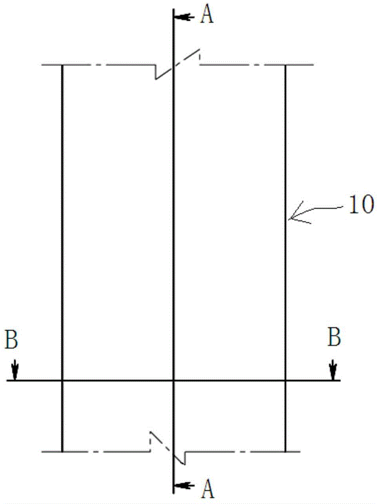 Building drainage plastic stack with spiral ribs