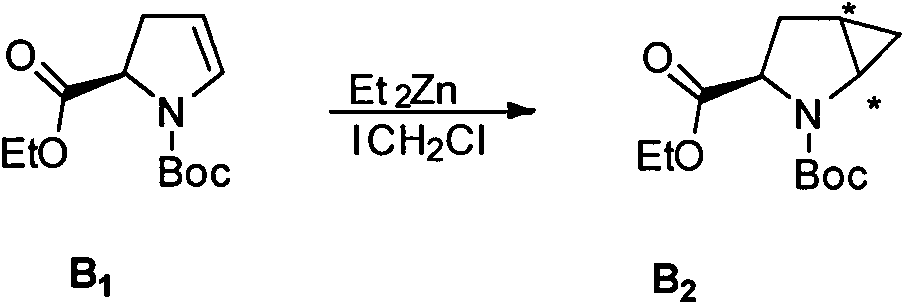 Asymmetric synthesis method of medical intermediate 2-azabicyclo [3. 1. 0] hexane-2, 3-tert-butyl dicarbonate