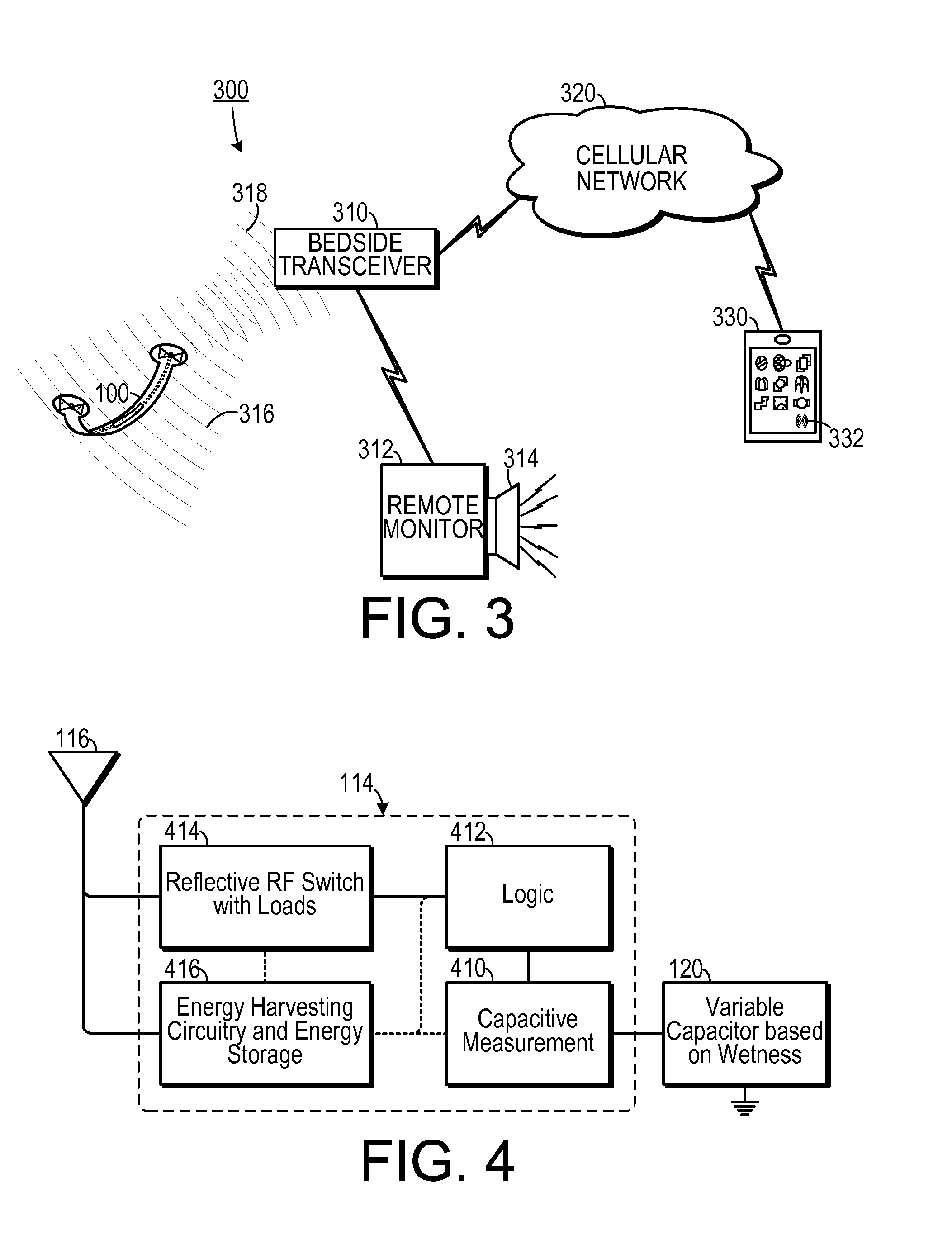 RF Backscatter Sensor for Measuring Moisture and Other Biological Data