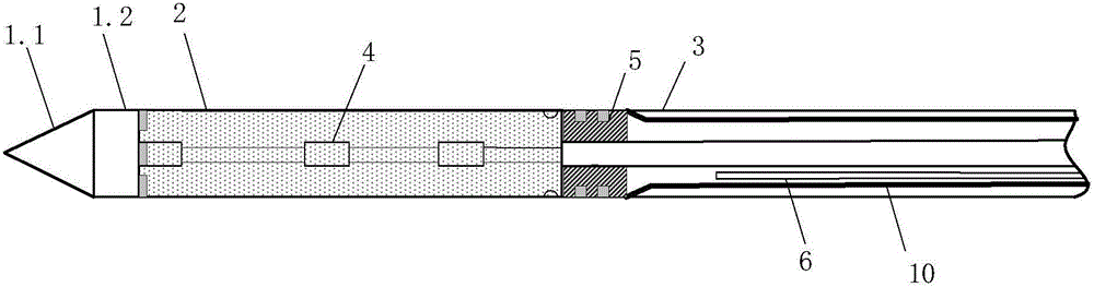 Water-cooled microwave ablation needle using 433MHz frequency