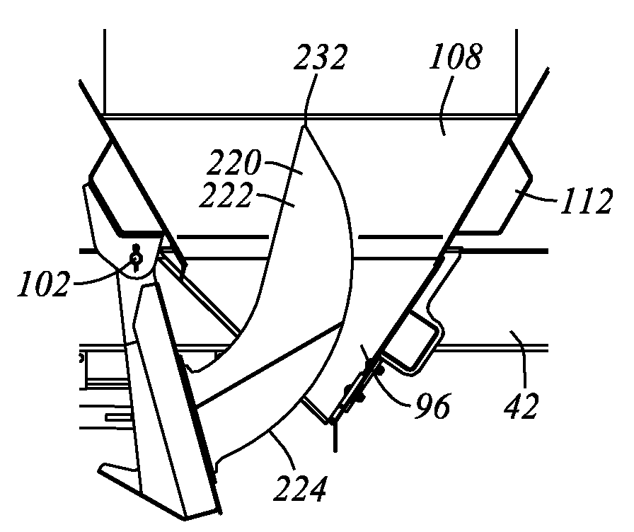 Hopper car with lading dislodgement fittings and method of operation