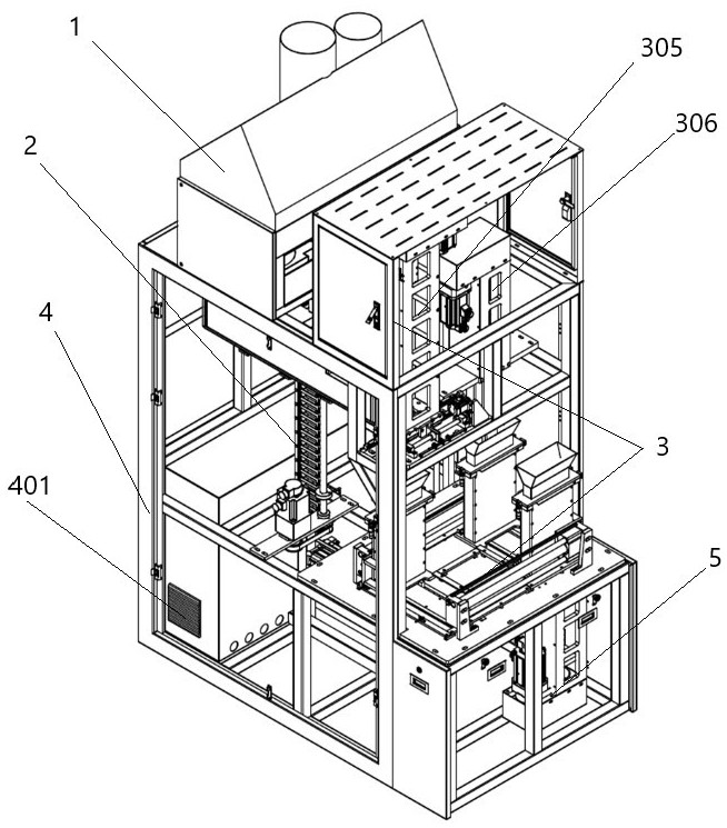 Intelligent vertical-compressing brick tea making machine