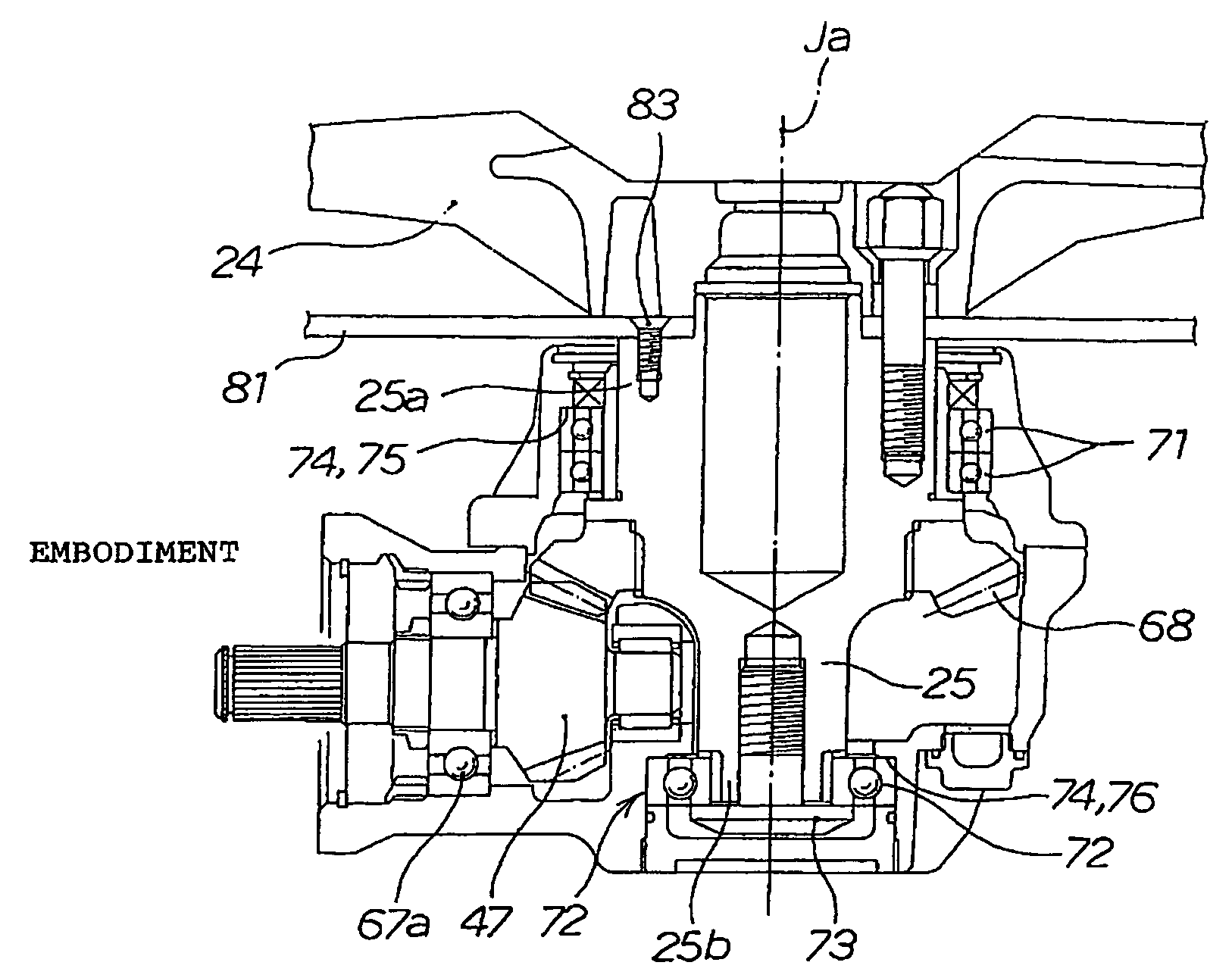 Final gear transmission mechanism for a motorcycle, and motorcycle incorporating same