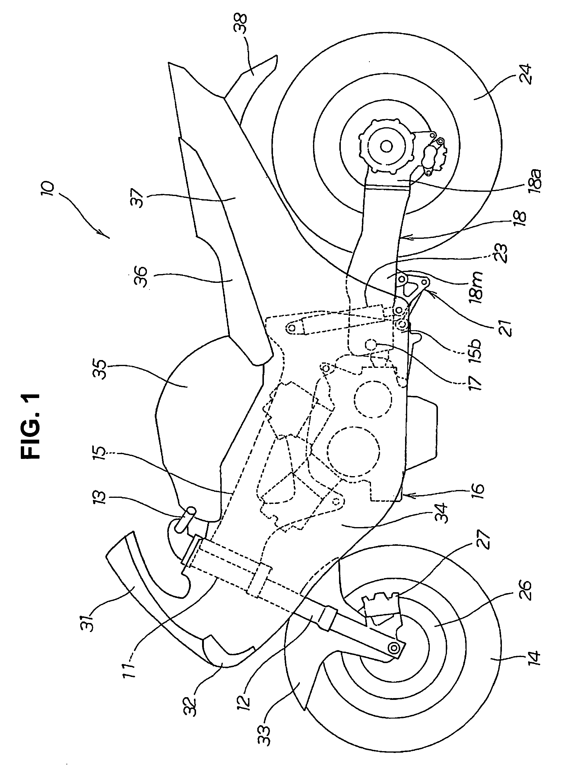 Final gear transmission mechanism for a motorcycle, and motorcycle incorporating same