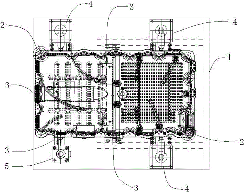 Oil pan machining device