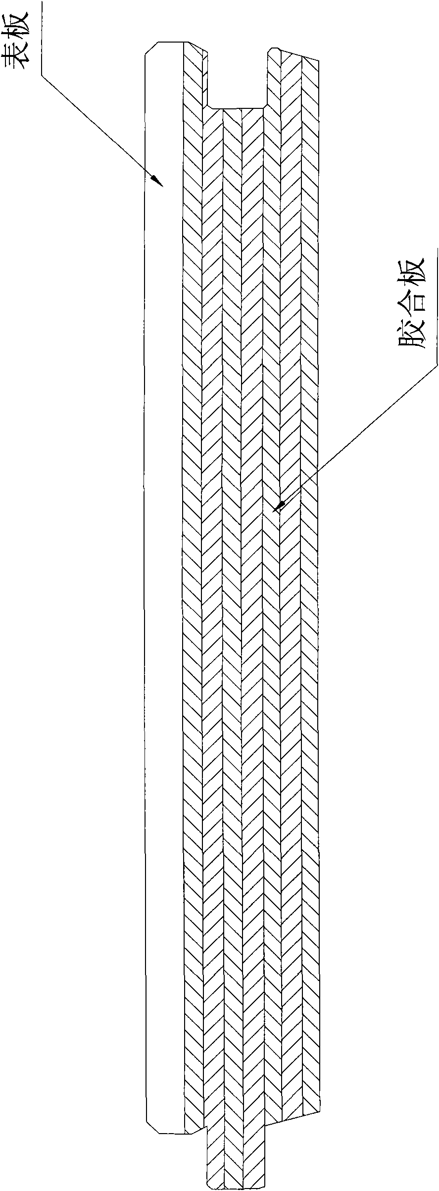 Production method of weather-proof multilayer composite wood floor