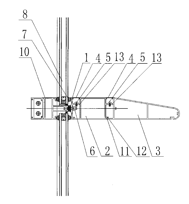 Hooking and pressing type connected aluminum-alloy external decorative body