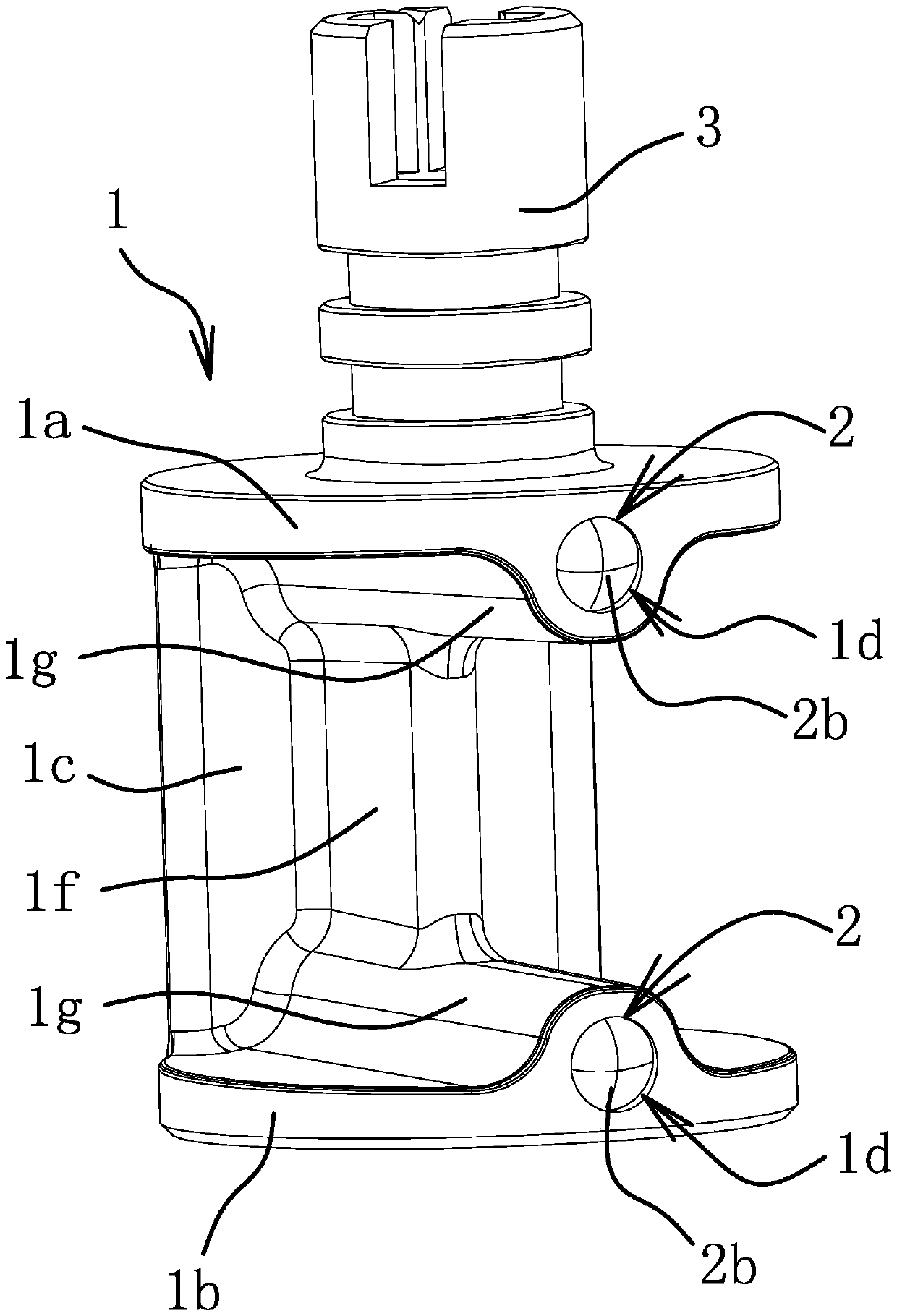 Columnar valve element