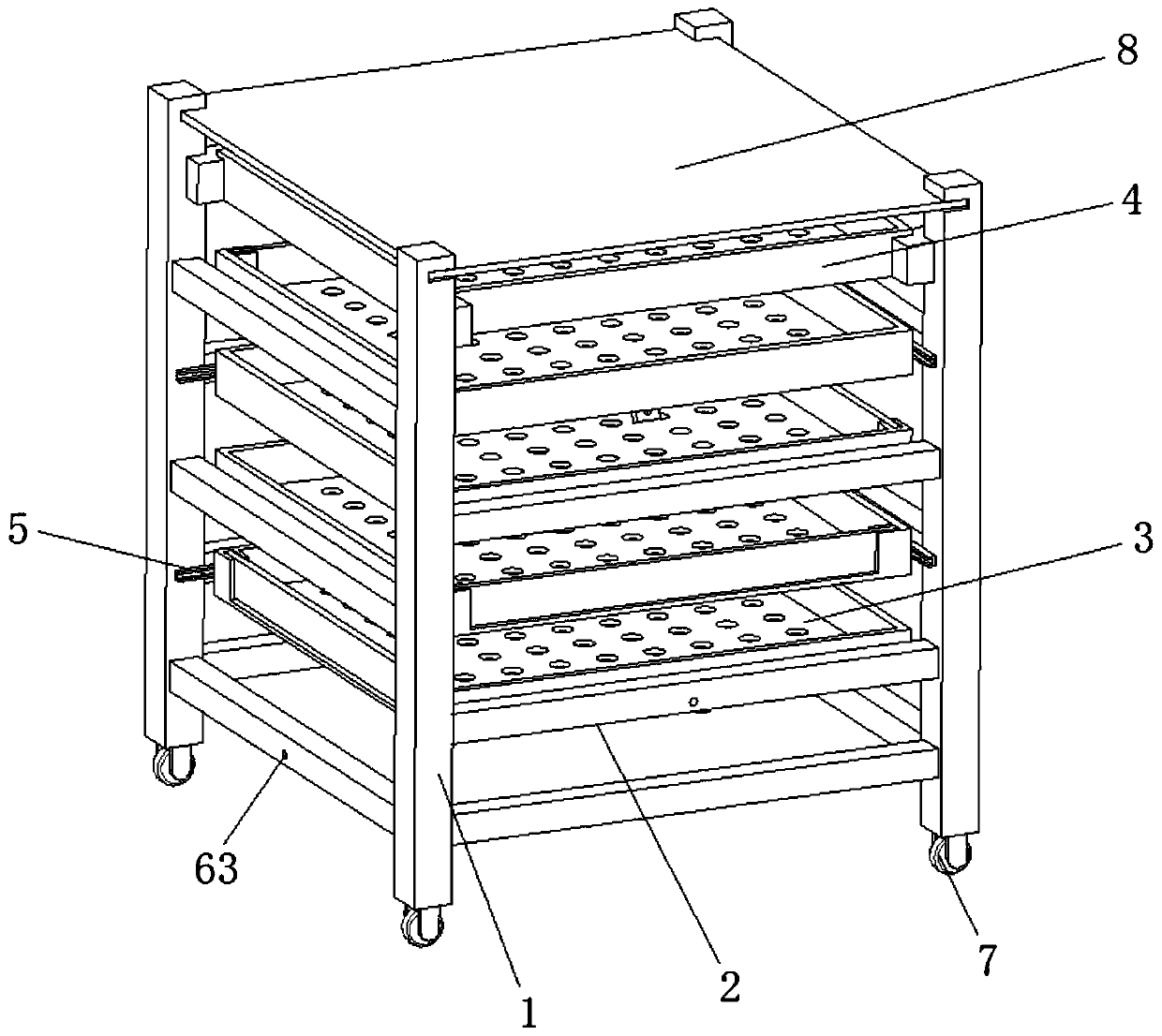 Agricultural and sideline product airing device