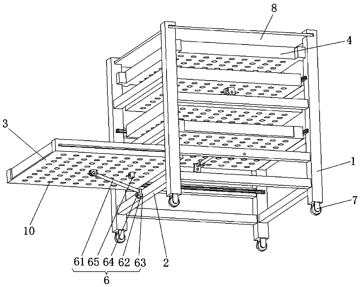 Agricultural and sideline product airing device