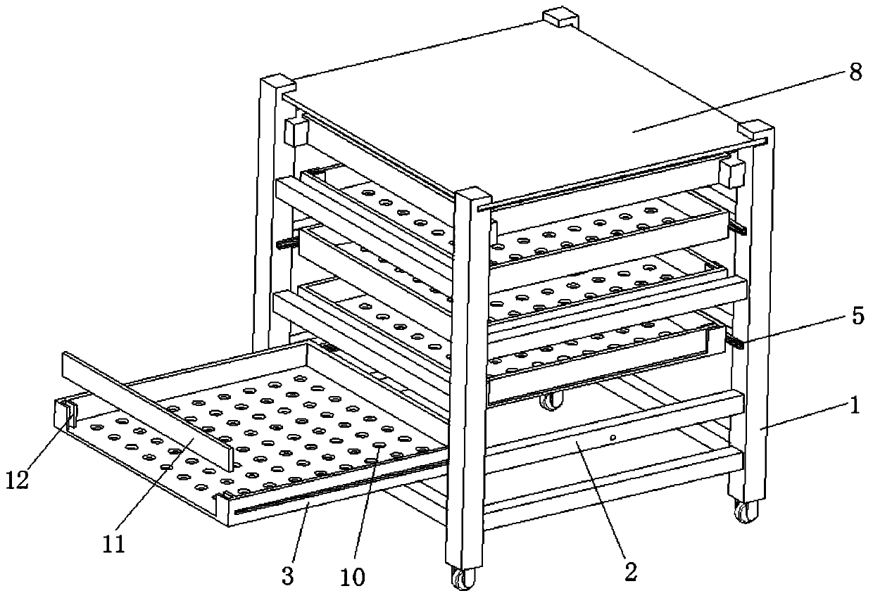 Agricultural and sideline product airing device