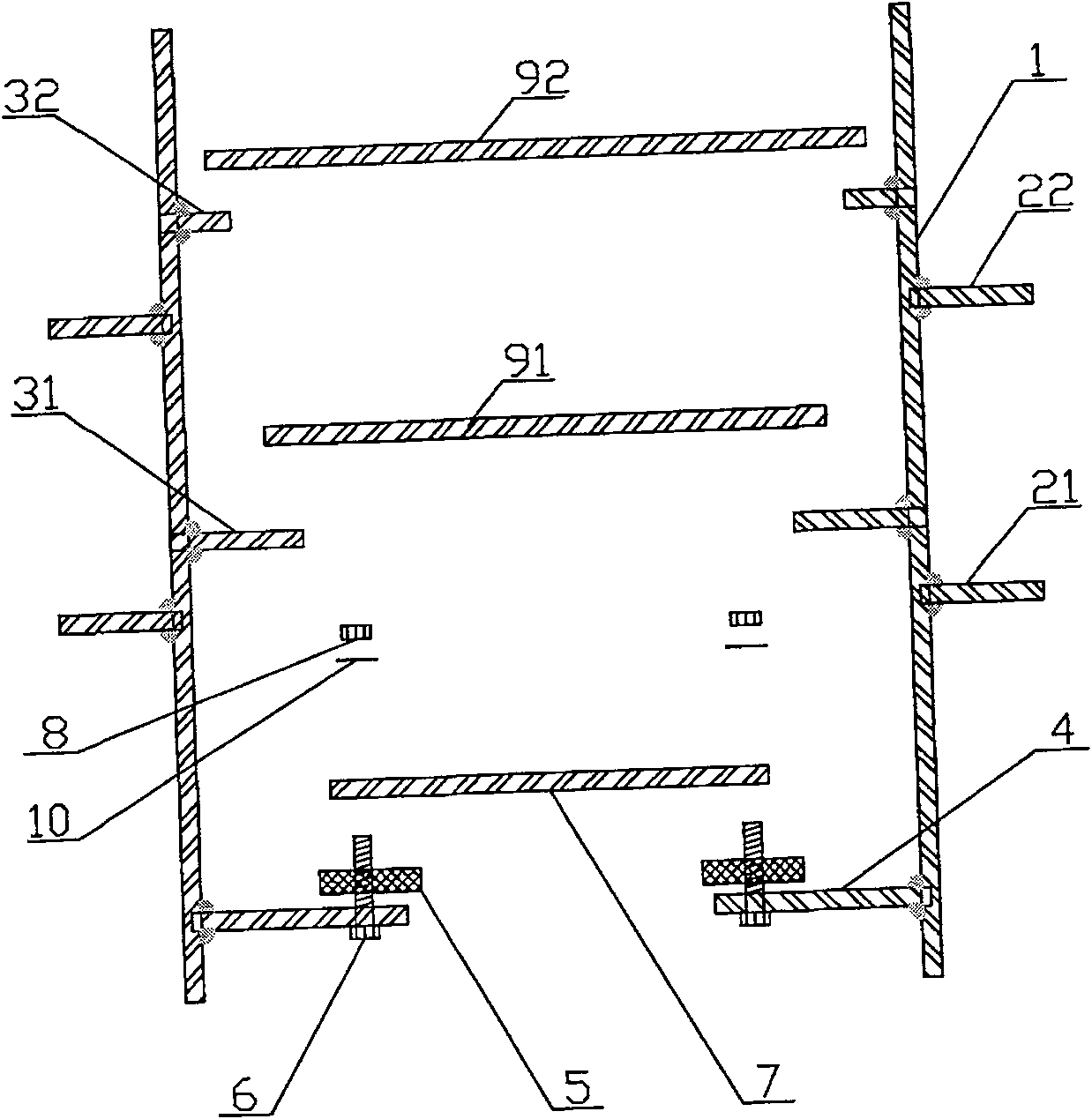 Fast plugging device for deep foundation pit precipitation well