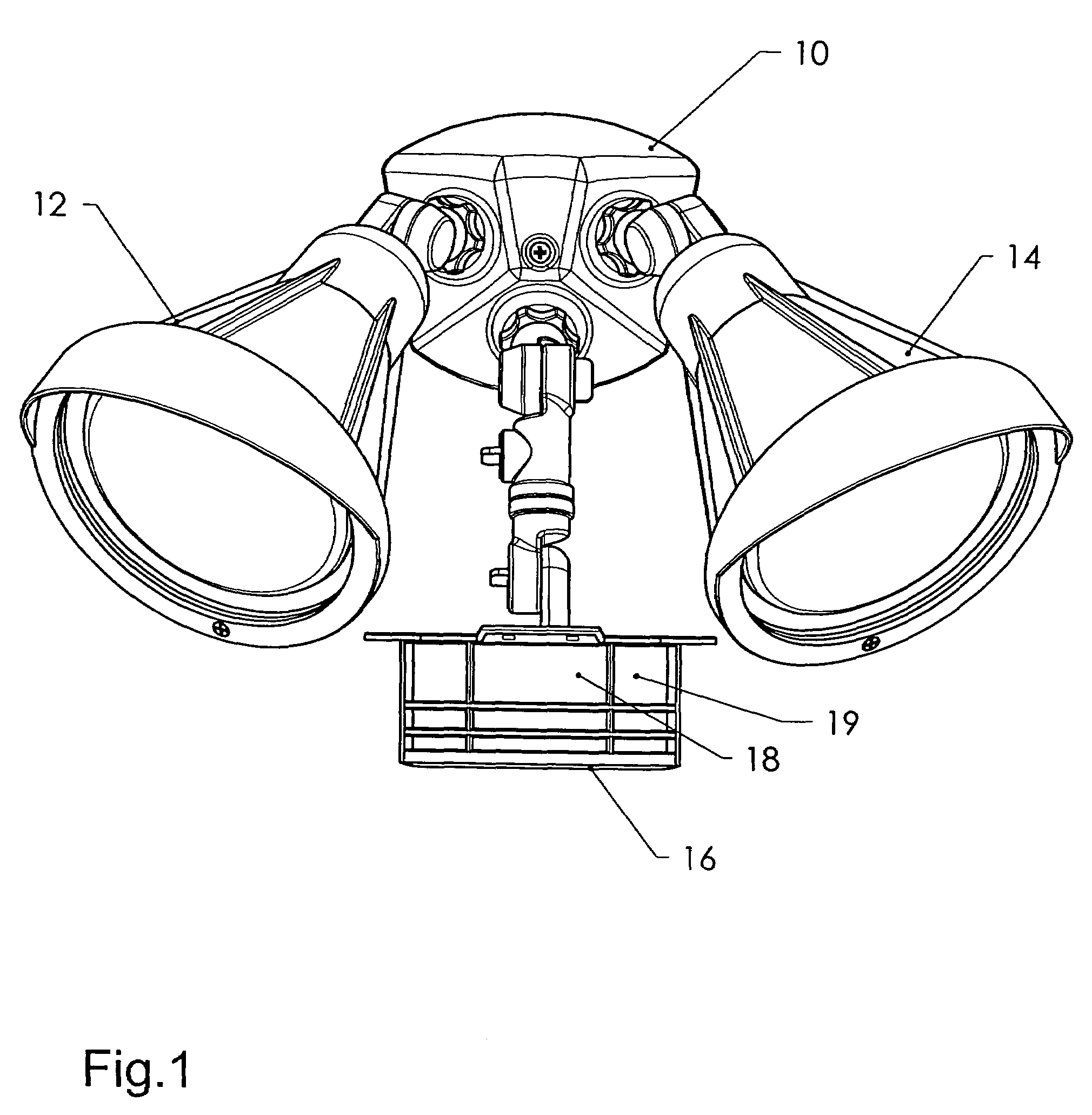 Lens blind feature for motion detector