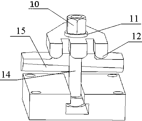 Six-surface part numerical control machining tool