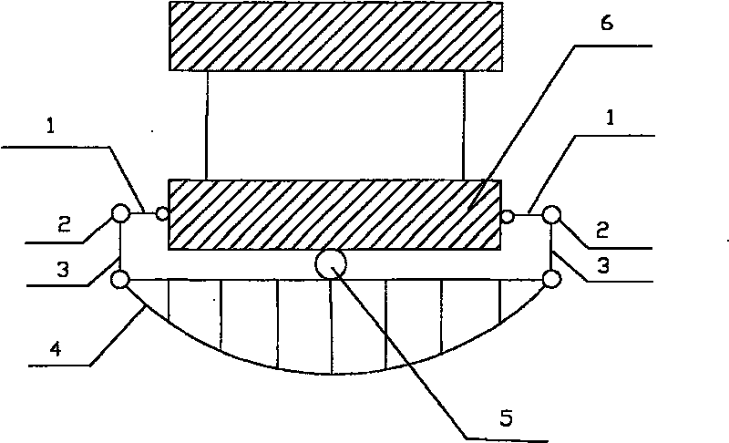 Arch bridge deflection measuring apparatus