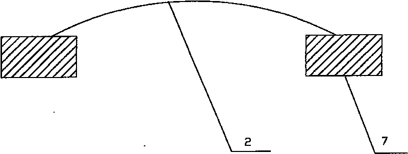 Arch bridge deflection measuring apparatus