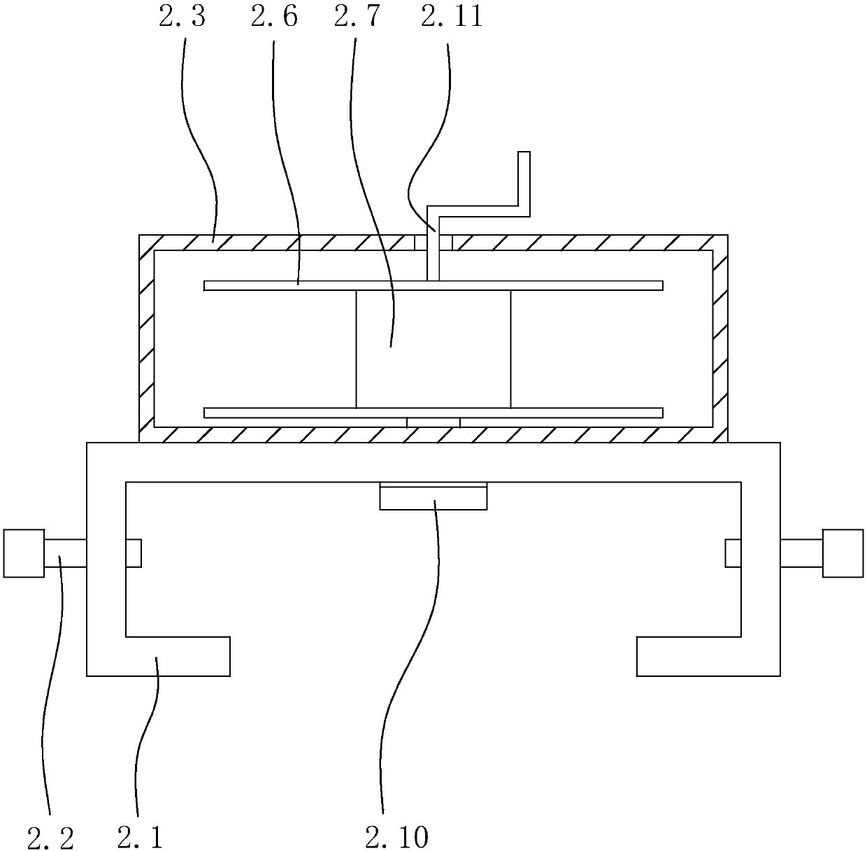 Monitoring device for transformer station foundation settlement monitoring